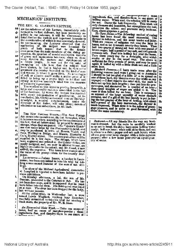 CW Coard & The Couriers The Courier 14 October 1853.jpg